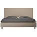 Letto Contenitore Imbottito 180x190 Similpelle Tortora Focus - Foto miniatura 1