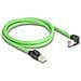 Cavo di rete RJ45 Cat. 6A maschio per maschio angolato verso il basso SF /UTP adatto per catene portacavi PUR (TPU) 1 m verde - Foto miniatura 2