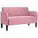 Divano Divanetto Rosa 109 cm in Velluto - Foto miniatura 1