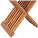 Sgabello Pieghevole 40x32x45 Cm In Legno Massello Di Teak - Foto miniatura 7