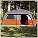 Tenda Familiare Cabina 10 Persone Grigia Arancione Impermeabile - Foto miniatura 2
