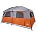 Tenda Familiare Cabina 10 Persone Grigia Arancione Impermeabile - Foto miniatura 4