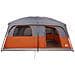 Tenda Familiare Cabina 10 Persone Grigia Arancione Impermeabile - Foto miniatura 7