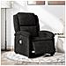 Poltrona Massaggiante Reclinabile Elettrica Nera in Velluto - Foto miniatura 2