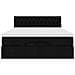 Pouf Letto con Materasso e LED Nero 140x190 cm - Foto miniatura 8