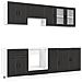Set Mobili da Cucina 8 pz Kalmar Neri Legno Multistrato - Foto miniatura 1