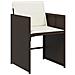 Set da Pranzo per Giardino 5 pcs Marrone Poly Rattan - Foto miniatura 6