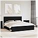 Struttura del letto Nero 200 x 200 cm Pino massello - Foto miniatura 2
