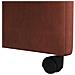 Sedie da Pranzo con Ruote 2 pcs Marrone lucido 57 x 67 x 98 cm - Foto miniatura 9