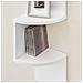 Mensola angolare VALORA - Contenitore moderno in melamina bianca LBC72WT - Foto miniatura 4