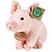 Peluche Maiale Seduto Edizione Eco-friendly Realistico Morbido, Rosa - Foto miniatura 1