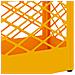 Supporto per Ombrellone giallo senape 28 x 12 x 41 cm Acciaio - Foto miniatura 6