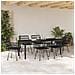 Set da Pranzo per Giardino 7 pcs Nero - Foto miniatura 4