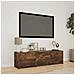 Mobile TV con LED con LED Quercia Affumicata 140 x 34 x 40 cm - Foto miniatura 2