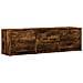 Mobile TV con LED con LED Quercia Affumicata 140 x 34 x 40 cm - Foto miniatura 5