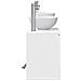 Set di Armadi da Bagno 3 pz Bianco Lucido 49,5 x 35 x 63 cm - Foto miniatura 5