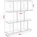 Scaffale da parete Rovere Nero 80 x 20 x 96 cm - Foto miniatura 8