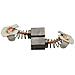 Spazzole di carbone per Makita DGA452 - 7 x 7,4 x 9,5 mm - coppia - Foto miniatura 1