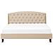 Letto In Tessuto Beige 180 X 200 Cm Bordeaux - Foto miniatura 13