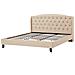 Letto In Tessuto Beige 180 X 200 Cm Bordeaux - Foto miniatura 14