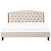 Letto In Tessuto Beige 180 X 200 Cm Bordeaux - Foto miniatura 3