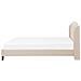 Letto In Tessuto Beige 180 X 200 Cm Bordeaux - Foto miniatura 4