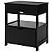 Comodino Camera Da Letto Con 2 Cassetti L45*p38*a55 Cm, Nero Frg258-sch - Foto miniatura 10