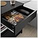 Comodino Camera Da Letto Con 2 Cassetti L45*p38*a55 Cm, Nero Frg258-sch - Foto miniatura 8