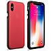 Iphone X / Xs Di Copertura Posteriore Ultra Sottile Colorato Rosso - Foto miniatura 1