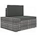 Set Divani da Giardino 7 pz in Polyrattan Grigio - Foto miniatura 6