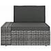 Set Divani da Giardino 7 pz in Polyrattan Grigio - Foto miniatura 7
