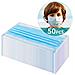 50 Mascherine Chirurgiche Blu per Bambini - Made In Italy - Certificate CE - Foto miniatura 1