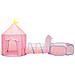 Tenda Da Gioco Per Bambini Rosa Con 250 Palline 301x120x128 Cm - Foto miniatura 6