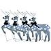 Renne Di Natale 4 Pz Bianche 80 Led - Foto miniatura 2
