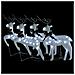 Renne Di Natale 4 Pz Bianche 80 Led - Foto miniatura 3