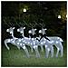 Renne Di Natale 4 Pz Bianche 80 Led - Foto miniatura 1