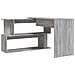 Scrivania Angolare Grigio Sonoma 200x50x76 Cm Legno Multistrato - Foto miniatura 3