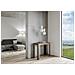 Consolle Allungabile 90x40/300 Cm Linea Telaio Antracite - Noce - Foto miniatura 4