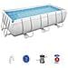 Piscina Rettangolare Power Steel Frame Rettangolare 400x200x100 Cm 56441 - Foto miniatura 1