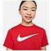 T-Shirt Youth Swoosh Cw6941-657 Bambino Taglia Xs Colore Rosso - Foto miniatura 3