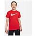 T-Shirt Youth Swoosh Cw6941-657 Bambino Taglia Xs Colore Rosso - Foto miniatura 1