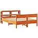 Letto Senza Materasso Marrone Cera 120x200 Cm In Legno Di Pino - Foto miniatura 3