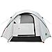 Tenda Familiare Cabina 6 Persone Bianca Tessuto Impermeabile - Foto miniatura 5