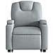 Poltrona Alzapersona Massaggi Reclinabile Grigio Chiaro Tessuto - Foto miniatura 9