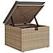 Set Divano da Giardino 2 pz con Cuscini Beige Polyrattan Acacia - Foto miniatura 5