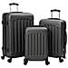 Set di valigie 3 pezzi rigido grigio scuro 20'' 24'' 28'' ABS - Foto miniatura 1