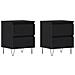 Comodini 2 pz Rovere Nero 40x35x50 cm Legno ingegnerizzato - Foto miniatura 1