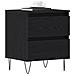 Comodini 2 pz Rovere Nero 40x35x50 cm Legno ingegnerizzato - Foto miniatura 3