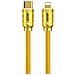 Cavo Usb-c A Lightning Pd 20w 1m Sakin Schermo Digitale E Ricarica Rapida, Oro - Foto miniatura 1