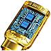 Cavo Usb-c A Lightning Pd 20w 1m Sakin Schermo Digitale E Ricarica Rapida, Oro - Foto miniatura 2